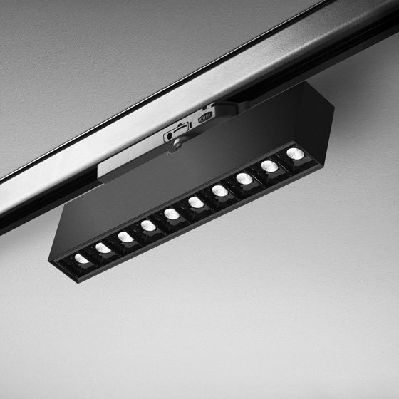 Reflektor do szynoprzewodu AQForm Rafter points 27 cm czarny 16323-L930-WW-00-12