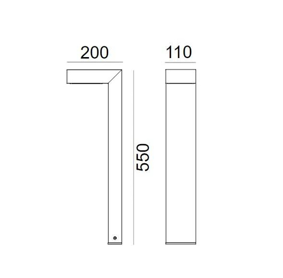 Asker Lampa stojąca zewnętrzna Norlys 1310AL