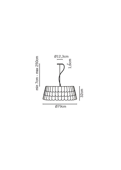 Lampa wisząca Fabbian ROOFER F12 A07 32