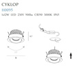 CYKLOP H0095 oprawa wpuszczana BIAŁA IP65