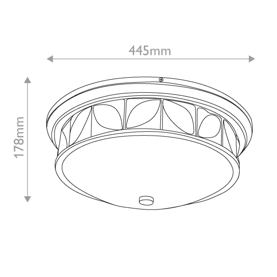 Lampa Sufitowa Quintiesse Qn-Epsilon-F-M-Ab-O