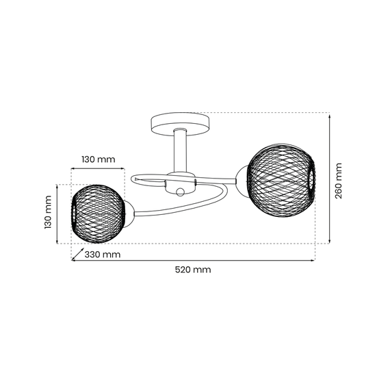 Lampa Sufitowa Milagro OAKLAND Chrom ML9749