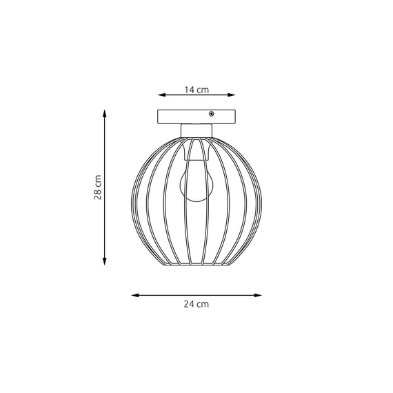 Lampa Sufitowa Emibig Nest 1 Bl (1371/1)