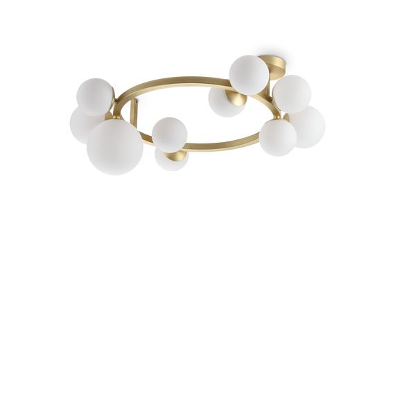 Plafon Ideal Lux Perlage Pl10 Bianco 327815