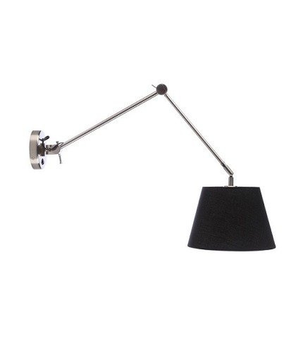 Adam S Lampa Ścienna Azzardo czarna AZ1843+AZ2600