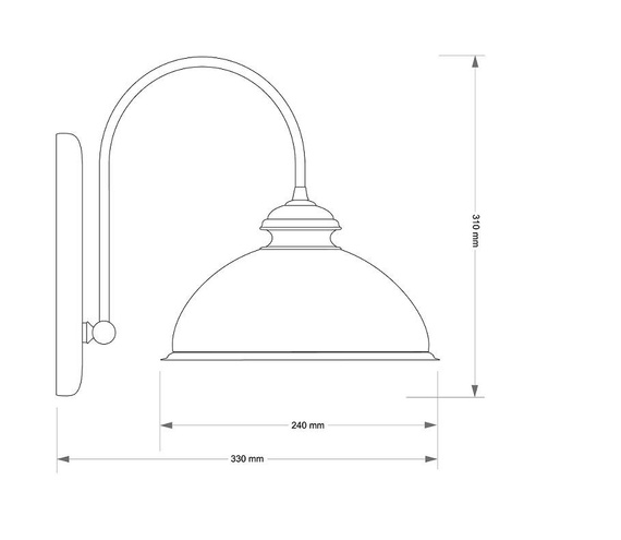 Kinkiet Kutek Lido LID-K-1(P)GR