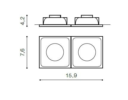 Oprawa Wpuszczana Azzardo PIO AZ1720 czarna