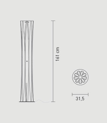 Lampa podłogowa Slamp Bach Extra Large White