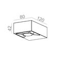 Kinkiet Aqform Golo Led  26495-M930-W3-00-12 Czarny