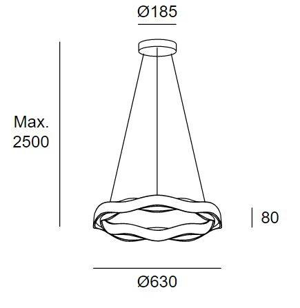 LEDS 00-5275-CT-M1 Hello Żyrandol Grok