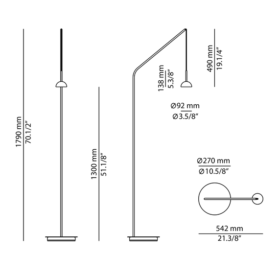 Lampa Stojąca Estiluz Cupolina p-3939
