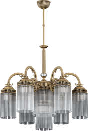 Lampa wisząca Kutek Fiore FIO-ZW-6+1(P) Patyna