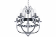 Lampa zwieszana Chromowy Berella Light Erno 5 BL0738