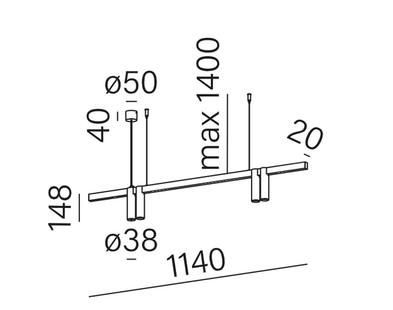 Aqform Pet Lampa wisząca 59946-M930-WB-00-12