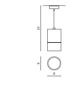 Raffael AZ1623 biały Lampa Wisząca Azzardo 
