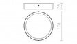 Redlux Hue Chrom Lampa sufitowa R12797