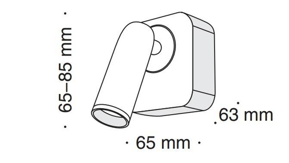 Lampa ścienna Maytoni Mirax C039WL-L3B3K Czarny