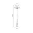 Lampa Stojąca Zewnętrzna TK Lighting Talez 6981