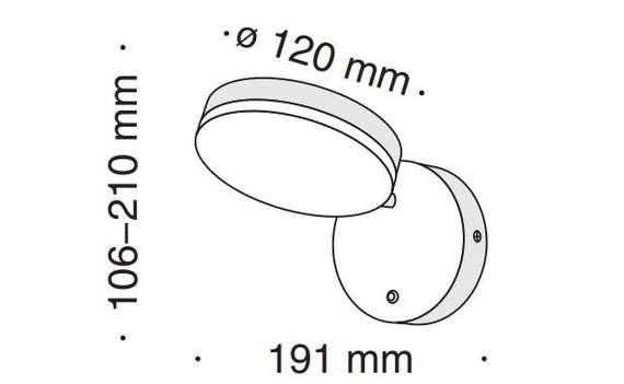 Lampa ścienna Maytoni Fad MOD070WL-L8B3K