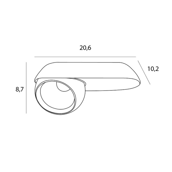 Lampa Sufitowa Maxlight Zeus C0263 10w Biała