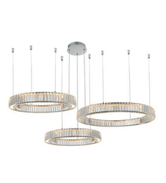 Azzardo Spark Chrom AZ5795 Lampa wisząca Ściemniana 40+60+80