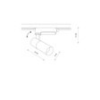 Oprawa szynowa Nowodvorski Profile Tinos Led 10W 10377 4000K