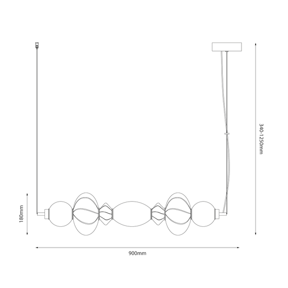 Żyrandol Milagro Bolla ML1421