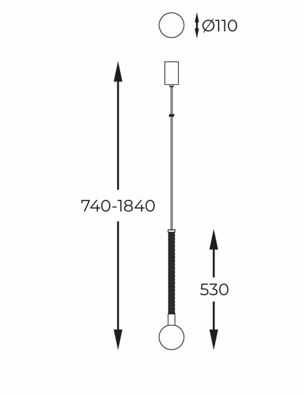 Lampa wisząca Zuma Line Mida P0583-01A-2GHF