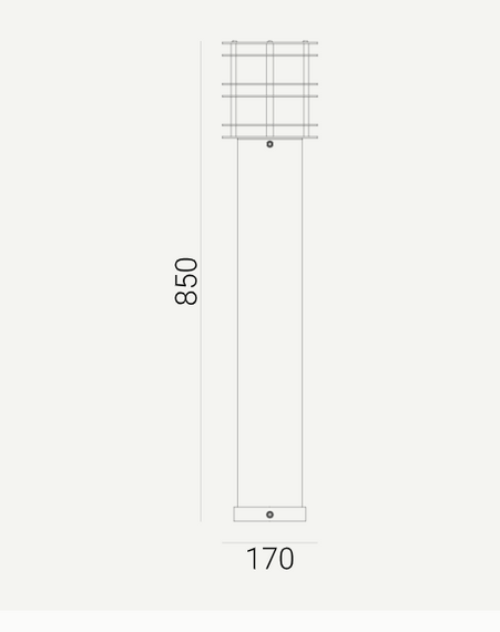 Słupek zewnętrzny Norlys Stockholm 1420BL