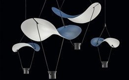 Lampa wisząca Masiero Vollee C2+2 niebieska