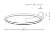 Lampa Sufitowa Zambelis 2075