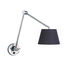 Adam S Lampa Ścienna Azzardo czarna AZ1843+AZ2600