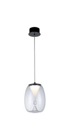 Azzardo Lampa Wisząca Pamela 20 Black/Clear AZ5823