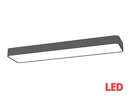 Lampa SOFT LED graphite 60x20 plafon 7526 Nowodvorski