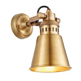 Lampa Ścienna Endon Elms Mosiądz 73104