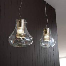 Lampa Wisząca Lampade Italiane CHEF W2 bursztynowa