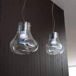 Lampa Wisząca Lampade Italiane CHEF W2 niebieska