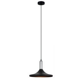 Lampa Wisząca czarna- chrom Italux Lusty