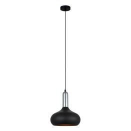 Lampa Wisząca czarna- chrom Italux Quesmo