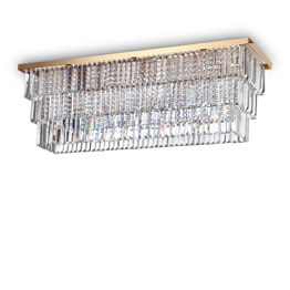 Lampa kryształowa Ideal Lux Martinez PL8 Oro