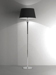 Lampa podłogowa Italamp Agata 7015/P czarna