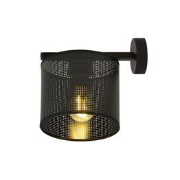 Lampa ścienna JORDAN K1 BLACK czarny (1143/K1) - Emibig