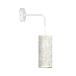 Lampa ścienna KARLI K1 WH MARBLE WHITE biały (1057/K1) - Emibig