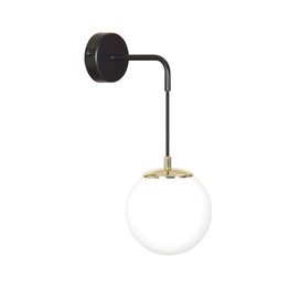 Lampa ścienna OGNIS K1 BLACK czarny (966/K1) - Emibig