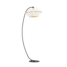 Lampa stojąca  MALIA LP WHITE/GOLD  czarny (1184/LP) - Emibig