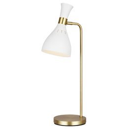 Lampa stołowa Elstead Limited Joan 1 biały/mosiądz