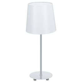 Lampa stołowa z białym abażurem Eglo Lauritz 92884