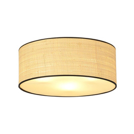 Lampa sufitowa ASTON 3 RATTAN czarny (1149/3) - Emibig