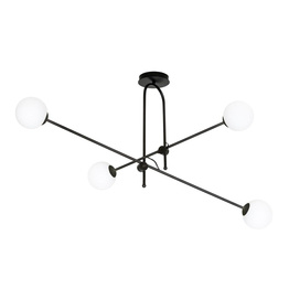 Lampa sufitowa BORG 4 BLACK czarny (1010/4) - Emibig