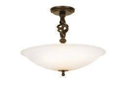 Lampa sufitowa Elstead Pembroke PB/SF/A BLK/GLD